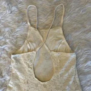 Hollister | Dresses | Hollister Cream Lace Dress | Poshmark